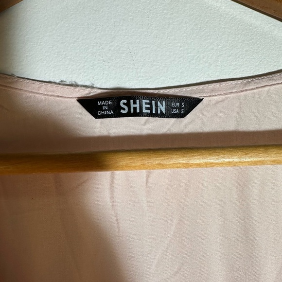 SHEIN Light Pink Flowy Blouse - Picture 2 of 4